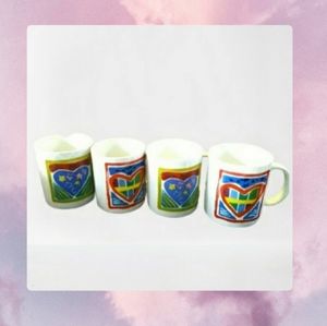 Colorful Heart Mugs-Standard Size💚